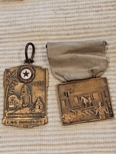 WWI Army French 40 x 8 Train 1938 American Legion Wrap Brooch Medal Set L@@K picture