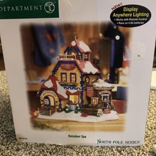 2005 Dept 56 Reindeer Spa 56794 North Pole Series Lighted House Christmas  picture