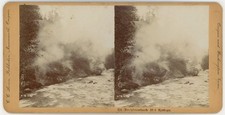 OREGON STEREOVIEW - Breitenbush Hot Springs Steaming - CC Lewis 1890s picture