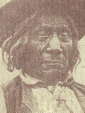 Antique Celluloid Photograph Pocket Mirror Chief Red Cloud Native American 1911 picture