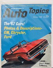 Floyd Clymer's Auto Topics Magazine October 1966 Sealed New GM Ford Chrysler picture