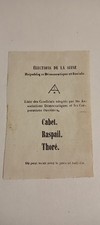 France 1848 Election Ballot Paper  picture