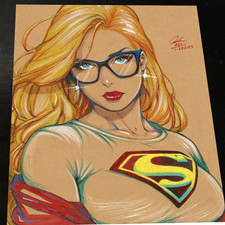 Superwoman Art Print Signed 8.5x11 | Art by Keyeske picture