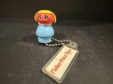 Vintage Original 1970’s Fisher-Price Little People Prairie Dawn Figure Keychain picture