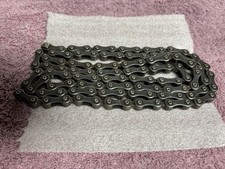 ANTIQUE 1890'S / 1900'S CIRCA 54 LINK 1 PITCH 3/16 BICYCLE BLOCK CHAIN picture
