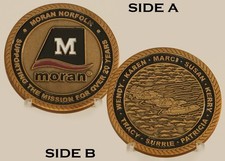 Moran Norfolk 20 Years Mission Support Challenge Coin  3#B picture