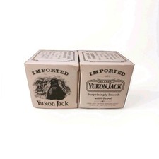 (2) Vintage Yukon Jack Rocks Glasses...New in Box...Snakebite Recipe...1985 picture