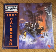 Vintage 1981 Star Wars The Empire Strikes Back Original Calendar NOS SEALED picture