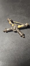 WWI Era US Army Coast Artillery Corps Officer Collar Insignia M1902 Pinback picture