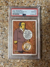 INKWORKS 2001 Simpsons Mania Flip N-Trip #34 Principal Dondelinger '74 PSA 10 picture