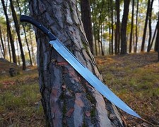 Custom Handmade Carbon Steel Blade Survival Viking Sword| Hunting Sword| Camping picture