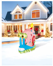 3 FT Light-Up Gary the Snail Inflatable Decoration SpongeBob Holiday Outdoor picture