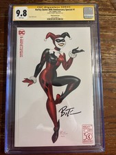 Harley Quinn 30th #1 Bruce Timm Variant Signed  CGC 9.8 By Bruce Timm picture