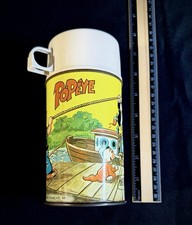 1964 Popeye Vintage Lunchbox Thermos Complete Original picture