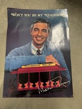 1985 Hallmark Mr. Rogers Won't You Be My Neighbor Blue Poster picture