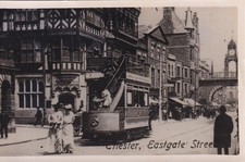 Chester Corporation Tramways Eastgate Street Vintage Original Photo picture