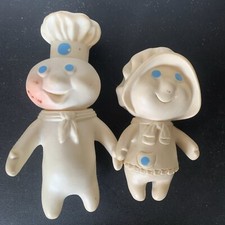 VTG 1971 & 1972  Pillsbury Poppin Fresh Dough Boy And Dough Girl picture