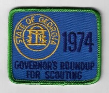 1974 Governor's Roundup for Scouting State of Georgia GRN Bdr. [Q1690] picture