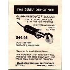 Standard Precision Electronics The Dual Dehorner Denver CO 1982 Ad SAJ6-M11 picture