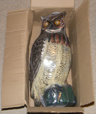 New NOS Rare Vintage GREAT HORNED OWL Oversize 20
