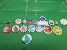 Mason County Forest Festival Pinback 18 Button Lot Shelton Washington Pin Vtg. picture