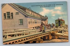 1941 Mount Washington Club On Summit Of Mt Washington NH Linen Vintage Postcard picture