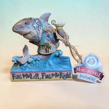 Jim Shore Margaritaville Fins Up Shark 6001073 Figurine 2017 Retired w Tag picture