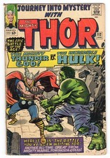 Journey Into Mystery 112 1965 Marvel Comics VG-3.5 Thor Vs Hulk Loki Origin picture