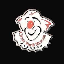 Circus World Baraboo, WI Clown Vtg Rubber Flexible Fridge Magnet Souvenir '80s picture