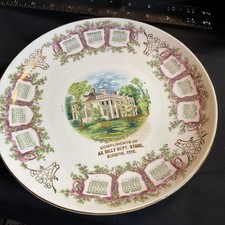 Antique Mount Vernon 1910 Calendar Plate-Ax Billy Dept. Store Eugene Oregon picture