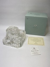 PartyLite P8834 Faceted Crystal Castle 5 Tealight Holder Germany Box Papers picture