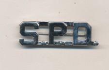 Vtg Silver Tone S.P.D S City Police Department Officer Lapel Pin Insignia picture