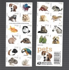 2016 Pets Forever Scott#5106-5125,5 Booklets (100 Pcs Total) MNH picture