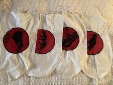 Four Older Boy Scout BSA Patrol Flags picture