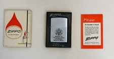 VINTAGE 1972 ZIPPO LIGHTER UNITED STATES EMBASSY BRASILIA-BRAZIL - WITH BOX picture
