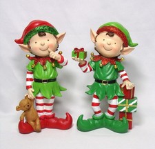 GERSON SET OF 2 RESIN HAND PAINTED 8.27
