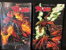 Spawn Compendium Vol 1 & 2 Lot Todd McFarlane Greg Capullo Image Comics picture