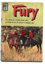 Four Color #1296--1962-- FURY-- Dell Western-- comic book picture