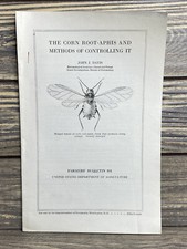 Vintage Farmers Bulletin US Dept of Agriculture No 891 Corn Root-Aphis 1917 picture