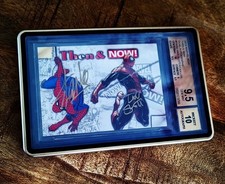  Marvel Now  Dual Autographs Stan Lee Dan Slott 9.5 Gem Mint /PSA 10 PMG worth💎 picture