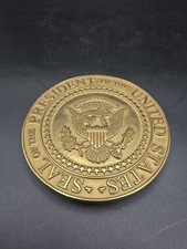 1995 Virginia Metalcrafters Great Seal of the United States Brass Trivet USA VM picture