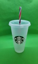 Starbucks 2022 Summer Mystery Color Changing Reusable Cold Cup 24oz Lid & Straw picture