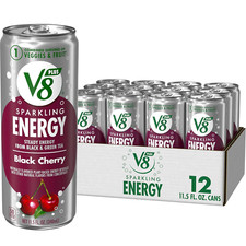 Sparkling Black Cherry Juice Energy Drink, 11.5 fl oz Can (12 Pack) picture