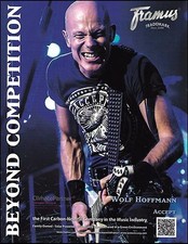 Wolf Hoffmann (Accept band) Signature Framus Guitar ad 2013 advertisement 2B picture