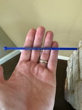 Vintage The Willard Washington D.C. Blue Plastic Hotel Swizzle Stick Drink picture