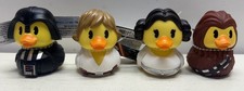 Disney Duckalooz Rubber Duck Lot of 4 STAR WARS SKYWALKER CHEWY VADER LEIA NEW picture