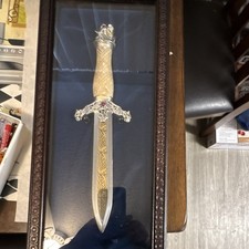 Rear Franklin  mint 1988  Viking Dragon  knife dagger. picture