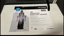 NEW RARE Gemmy 12ft Fire And Ice Grim Reaper  Spirit Halloween Animatronic Prop picture