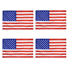 4PCS 3' x 5' FT USA US U.S. American Flag Polyester Stars Brass Grommets Holiday picture