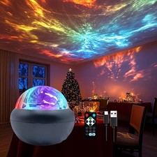 7 Color Dynamic Northern Lights LED Night Light Wave Starry Sky Projection Lamp picture